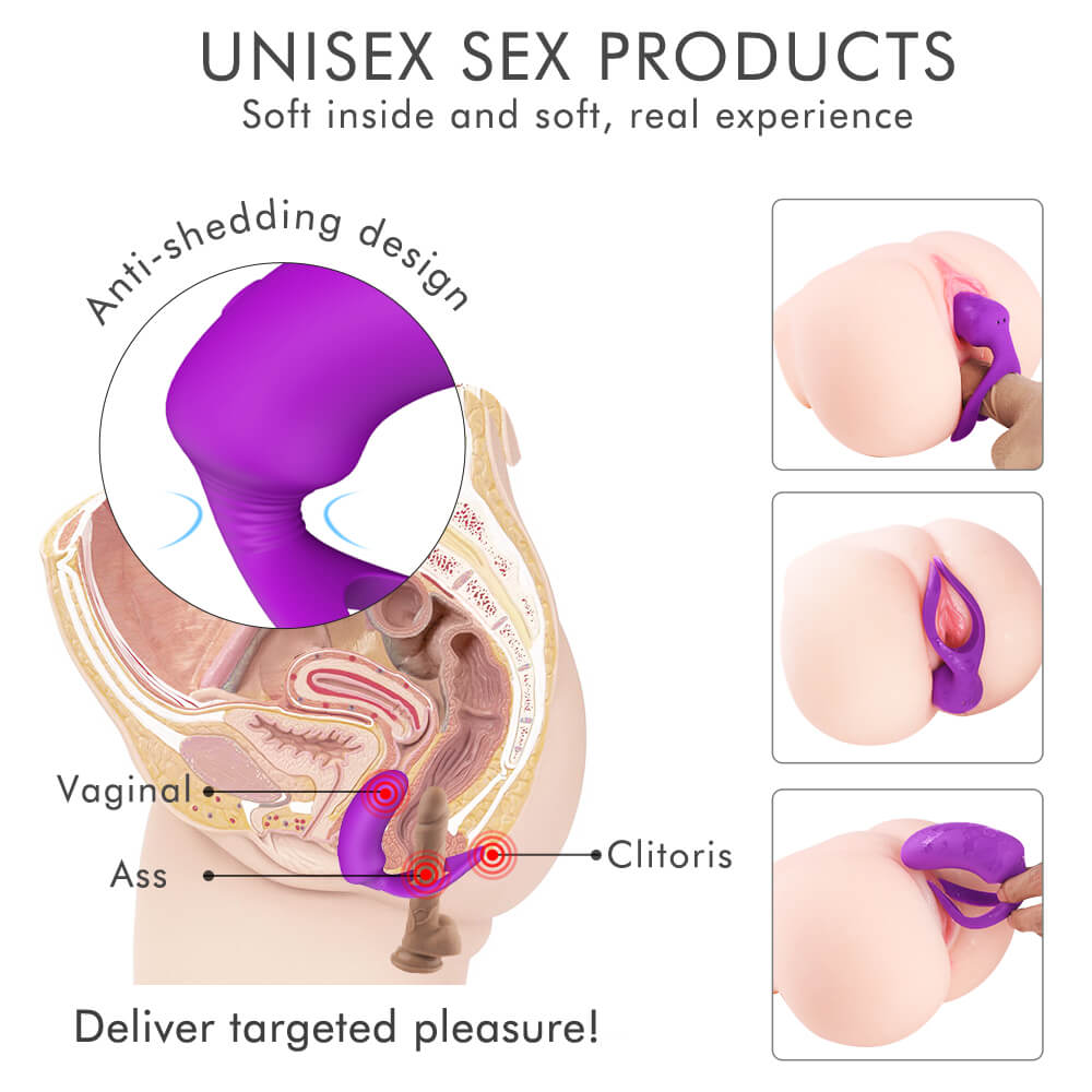 Buy Couples Anal Toy with Vibrator Cock Ring Online - Lovely Toys Factory